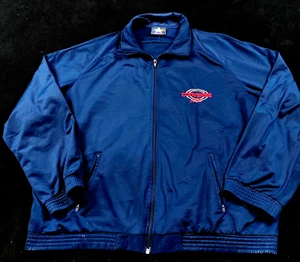 VTG CONVERSE Jacket Mens Large Allstars Navy Embroidered Star 90s Track Sports * - Picture 1 of 9