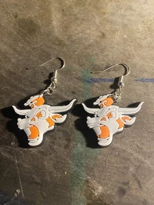 Texas Longhorns rubber charm earrings - Picture 1 of 1