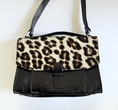 Bolso Bandolera Cartera Italia Vintage Lia Numa Cuero Pelo de Pelo de Poni con Bolsa para el Polvo Foto 1 de 4