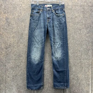 Levis 514 Jeans Youth 16 Reg 28x28 Blue Denim Pants Straight Fit Outdoors Kids - Picture 1 of 14