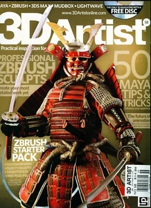 3D Artist Magazine + ZBrush CD #58 2013 - $15 Retail - 50 Maya Tips, Digic Pics - Picture 1 of 3