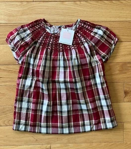 NEW NWT Janie & Jack Girls Vintage 2009 Precious Holiday Top Size 6 100% Silk - Picture 1 of 3