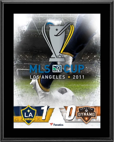 LA Galaxy vs Houston Dynamo 2011 MLS Cup 10.5" x 13" Plaque Cover