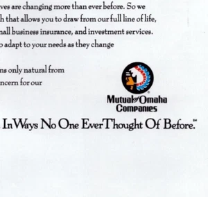 Mutual of Omaha Insurance Global Conservation Wildlife Vintage Print Ad 1991 - Picture 1 of 5