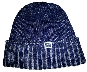Puño Gorro Tejido Sombrero Gorra Slouchy Invierno Cálido Sombreros Gris/Negro Crestas - Imagen 1 de 3