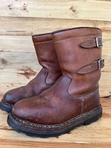 Paraboot Fur Lined Mid Calf Brown Buckled Leather Boots Shoe SZ 41 / US 8 / UK 7 - Picture 1 of 15