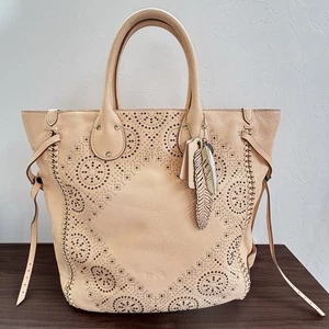 Coach Whiplash Studded Tatum Tote Bag Gold Apricot Satchel F34771 Shopper Rare - Picture 1 of 22