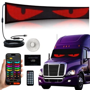 52in*7.56in Occhi LED Extra-Large per Parabrezza Camion,Grande Diavolo Occhi Luce per... - Foto 1 di 8