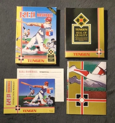 R.B.I. Baseball: TENGEN (Nintendo NES, 1988) Box/Manual/Poster/Insert [NO GAME] - Image 1 of 4