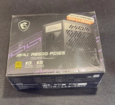 MSI MPG A850G PCIE5 Power Supply ATX 80 Plus Gold-Certified 850W-sealed - Image 1 of 4