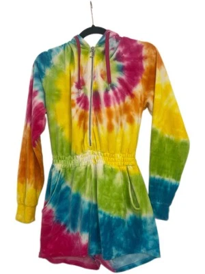 Mameluco Juicy Couture para mujer arco iris manga larga tie dye talla XS Foto 1 de 4