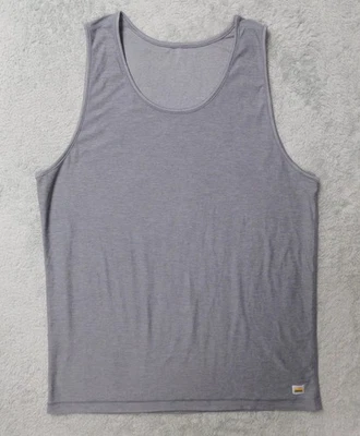 Camiseta sin mangas Vuori para hombre S Strato Tech gris rendimiento gimnasio entrenamiento sin etiquetas Foto 1 de 4