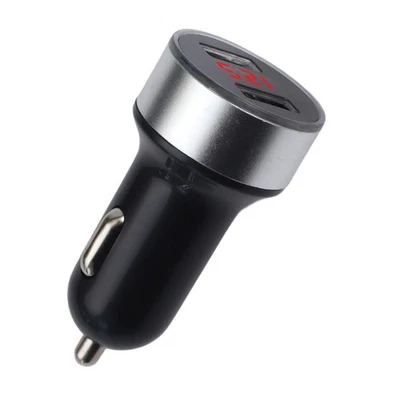 3 1A Dual USB Car Charger Adapter with LCD Display and Over Voltage  for - Image 1 of 2
