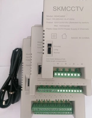 4 8 16 Port Professional 12v 5amp 10amp power supply box Hikvision camera etc - Image 1 of 4