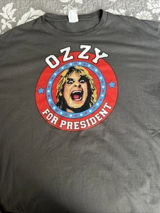Ozzy For President Tshirt. 2XL. Gebraucht. Einseitig. grau - Bild 1 von 4