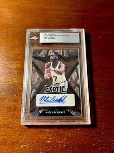 Nate Archibald 2022 Leaf #1/1 Exotic Snakeskin Pre-Production Proof Auto SSP - Picture 1 of 2
