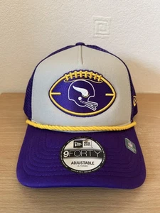 Minnesota Vikings NFL New Era 9Forty Adjustable A-Frame Trucker Cap - Picture 1 of 4