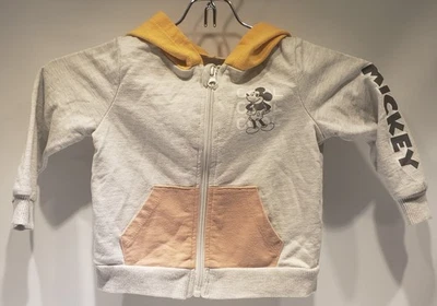 米老鼠 Disney Jr Junior 轻便运动衫连帽衫 尺寸 2T 全拉链 — 第 1/4 张图片