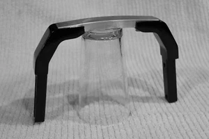 Honda VF1100C V65 Magna Grab Rail Bar (TALL HEIGHT, BRUSHED, GLOSS BLACK) - Picture 1 of 9