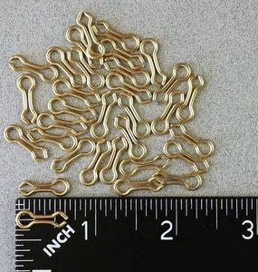 300 pezzi taglia #1 occhi sinker in ottone - occhielli fai-da-te hilts stampi pesi piombo - Foto 1 di 6