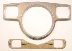 rare vintage* ZENITH "SPINET" 10-H-571 RADIO part:  TWO PIECE FACEPLATE w/ screw - Picture 1 of 1