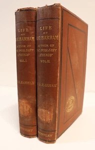 Juego de libros de biografía anticuaria de 1870 2 voltios Life & Letters of Richard Harris Barham - Imagen 1 de 11