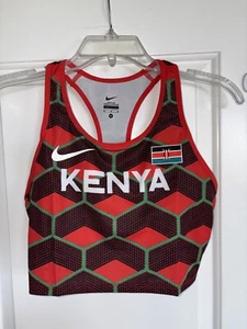 NEU DAMEN M NIKE PRO ELITE TEAM KENIA OLYMPIC TEAM AUSGESTELLT BAUCHFREIES TOP TRACK RUN - Bild 1 von 8