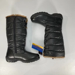 Damenstiefel Chromatics Größe 9 M schwarz Tragetaschen Winter Schnee Fellbesatz neu andere - Bild 1 von 11