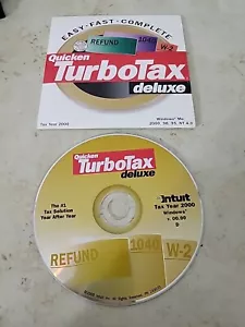 Quicken TurboTax Deluxe Steuer Jahr 2000 für Windows Rückerstattung 1040 W-2 - Bild 1 von 4
