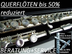 Querflöte  FL 212 YAMA. 925 Sterling-Silver pl. geschlossene Klappen E-Mechanik - Bild 1 von 13