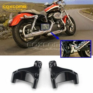 Rear Passenger Foot Peg Mount Kits for Harley Sportster XL883 1200 Custom XL1200 - Picture 1 of 11