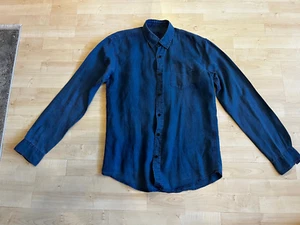 Selected Homme, Leinen Herrenhemd, jeansblau, Gr. 38, S - Bild 1 von 5