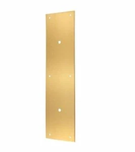 Placa de empuje preperforada para tirones latón sólido de 15" en 7 acabados de Deltana - Imagen 1 de 16