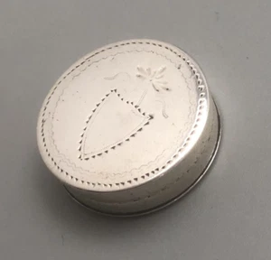 George III Silver Patch Box Samuel Pemberton BIrmingham c1812 BZX - Picture 1 of 3