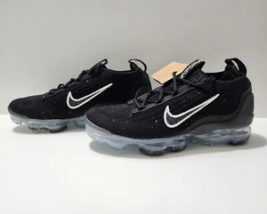 Nike Air VaporMax 2021 FK Flyknit Black White Women's Shoes Sz 6 (DC4112-002) - Picture 1 of 12