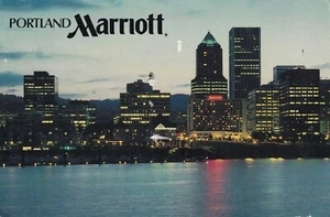 Vintage Postcard - Portland Oregon OR Marriott Hotel Picture Tourist View Trip - Picture 1 of 1