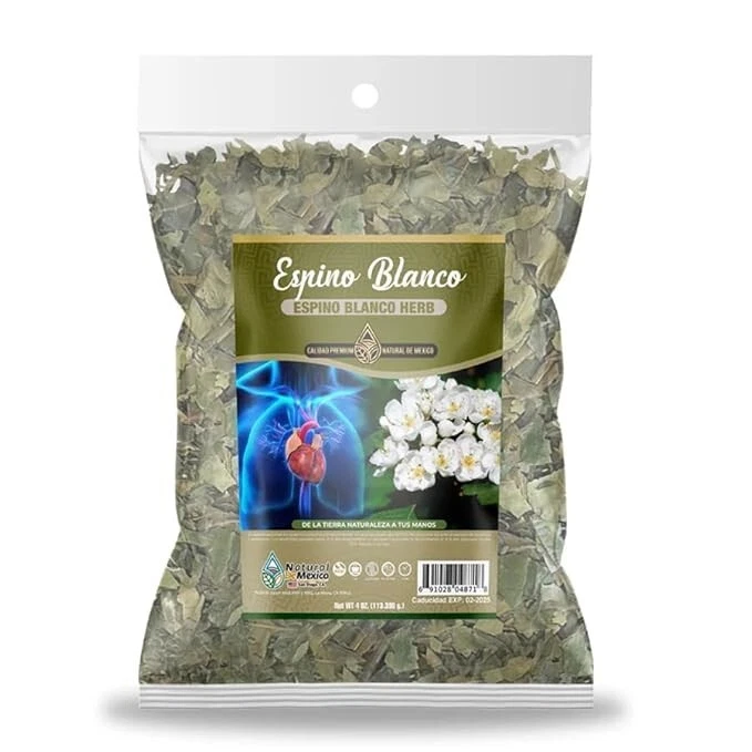 NATURAL DE MEX Espino Blanco Herbal Tea 4 oz.-113g Hawthorn Berry Natural Mexican Herb
