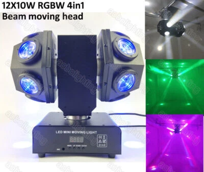 Mini LED beam Moving Head Lights DJ Disco 12x10w LED Moving Head Stage Lighting - Image 1 of 4