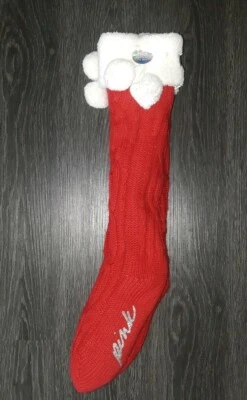 VS ROSA Suéter Alto/Bota Zapatilla Calcetines TOTALMENTE NUEVO Rojo  Foto 1 de 2