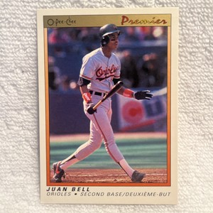 1991 O-Pee-Chee OPC Premier MLB Baseball Cards #7 JUAN BELL