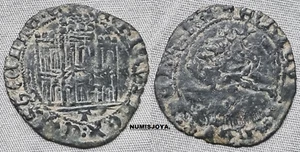 ENRIQUE IV año 1454/1474. Maravedí Vellón de TOLEDO. Peso 1,83 gr. 25 mm. - Foto 1 di 1
