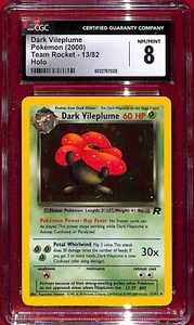 CGC 8 2000 Pokemon Team Rocket Dark Vileplume #13 - Picture 1 of 2