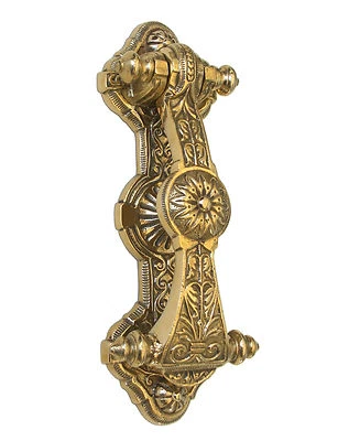 CASTELION Golpeador grande de latón victoriano Sunflower Door Knocker - llamadores vintage antiguos (24 cm)