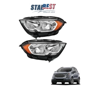 Headlights For Ford EcoSport 2018 2019-2022 Headlamps Driver+Passenger Halogen - Picture 1 of 12