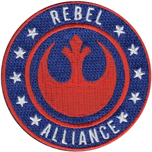 Star Wars Official 'Rebel Alliance' Logo Lucasfilm Embroidered Iron On Patch - Picture 1 of 2