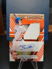 2020 Panini Elite Extra Edition Future Threads Bobby Witt Jr. RC Jersey AUTO /75