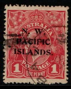 NEW GUINEA SG103 1918 1d CARMINE-RED FINE USED - Picture 1 of 1