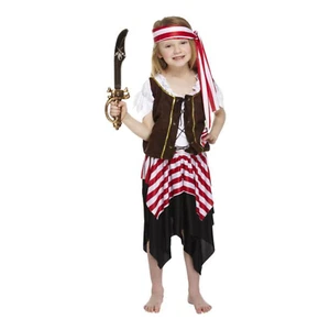 Childs Buccaneer Pirate Girl Fancy Dress Costume Age 4-6 Years - Picture 1 of 1