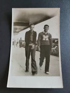 Maglione Uomo In Marina Anni 30 Cartolina Foto Reale - Foto 1 di 2