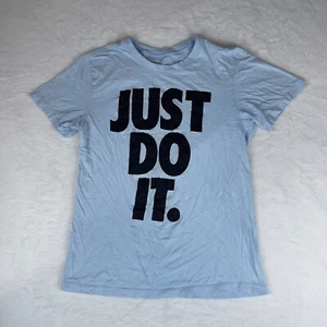 Nike T-Shirt Herren Small Blau Just Do It Logo Kurzarm Rundhals Pullover - Bild 1 von 5